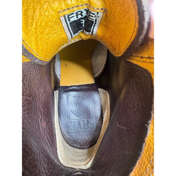 Frye Y2k Combat Lace-Up Boot, Sabrina 6G Brown w/ Pink Ribbon Laces Size 8 - Picture 16 of 16